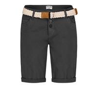 Shorts Bermudas Mujer con Cinturón Bolsillo Trasero