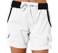 Shorts Cargo Mujer Verano Casual Corto Bermuda Tejido Exterior Playa Bolsillos