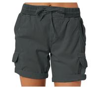 Shorts Cargo Mujer Verano Casual Corto Bermuda Tejido Exterior Playa Bolsillos