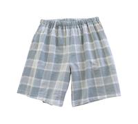 Shorts Cuadros Lavados Mujer Cuatro Tallas Bolsillos Laterales Casuales sobre Pantalones Playeros