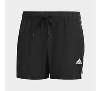 Shorts De Baño Adidas Para Hombre 3-Stripes CLX Color Negro Y Blanco FJ3367 XL