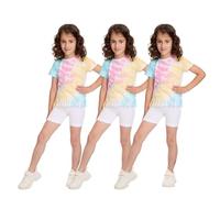 Shorts de Ciclismo para Niñas de Algodón Transpirables Cómodos Elásticos Deportivos Suaves para Gimnasia Escolar Pack de 3 Blanco 4 años