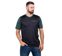 Shorts de MTB 100% RIDECAMP Negro/Verde ForestalM Negro,Verde Forestal