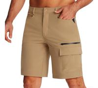 Shorts Deportivos Hombre Transpirables para Senderismo MTB(Khaki XL) | Para Ciclismo Intenso, Bandas Silicona Antideslizantes, Diseñado Ciclistas, Tejido para suave, Ajuste Seguro