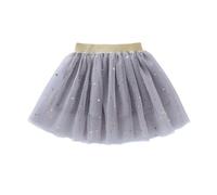 Shorts Jungen 140 Kinder-Tulll-Tutu-Rock mit Glitzerdruck Stern-Prinzessinsin--Partyrock für Mädchen von 1 bis 10 Jahren Shorts Training für Mädchen, gris, 6-8 años