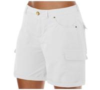 Shorts Mujer Verano Cargo Trabajo Bermuda Corto Cintura Alta Ligeros Ocio Deporte Exterior Bolsillos Múltiples