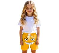 Shorts para niñas y niños con Estampado Veraniego Cintura elástica y Bolsillos | Prenda Informal de Playa para Regalar en Verano Simpatía Que se Adapta a su Talla