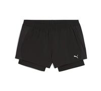 Shorts Puma Mujer Run Velocity 2 En 1, Puma Negro 526588 01 Original
