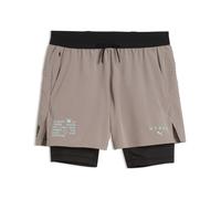 Shorts PUMA x HYROX PWRMODE 2 en 1 para hombre, Accesoiros, Beige, XXS