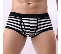 Shorts Sexy Pouch Mens Striped Breathe Calzoncillos Calzoncillos Bulge Ropa Interior Ropa Interior para Hombres Transparente Hombre
