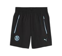 Shorts tejidos Olympique de Marseille PUMATECH de corte holgado juveniles, Ropa, Negro, 7-8Y