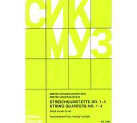 SHOSTAKOVICH D. - CUARTETOS N 1-4 PARTITURA DE ESTUDIO