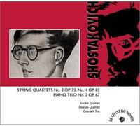 Shostakovich, D. - Quartet Str 3/4/Trio Piano 2