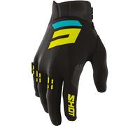 Shot Aerolite Airflow Guantes de Motocross, negro-turquesa, tamaño 3XL para Hombres