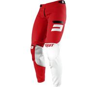 Shot Aerolite Gradient Pantalones de Motocross, Rojo/Blanco/Negro, Talla 26