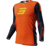 Shot Aerolite Honor Maillot de motocross, negro-naranja, tamaño M para Hombres