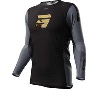 Shot Aerolite Honor Maillot de motocross, negro-oro, tamaño M para Hombres