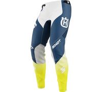 Shot Aerolite Husqvarna Limited Edition 2025 Pantalones de motocross, Azul/Blanco/Amarillo, Talla 34
