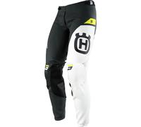 Shot Aerolite Husqvarna Limited Edition Pantalones de Motocross, negro-blanco-amarillo, tamaño 28 para Hombres