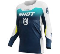 Shot Aerolite HVA Maillot de motocross, azul, tamaño M para Hombres
