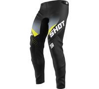 Shot Aerolite HVA Pantalones de motocross, negro-gris, tamaño 34 para Hombres