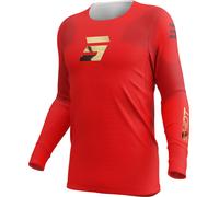 Shot Aerolite Space Maillot de motocross, rojo, tamaño L para Hombres