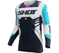 Shot Aerolite Sprint Maillot de motocross, azul, tamaño M para Hombres