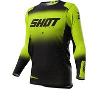 Shot Aerolite Ultima Maillot de Motocross, negro/neón, Talla M