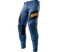 Shot Aerolite Ultima Pantalones de motocross, Azul/Naranja, Talla 34