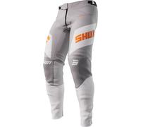 Shot Aerolite Ultima Pantalones de motocross, gris/naranja, Talla 28
