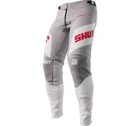 Shot Aerolite Ultima Pantalones de motocross, gris/rojo, Talla 36