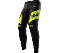 Shot Aerolite Ultima Pantalones de motocross, negro-amarillo, tamaño 32 para Hombres