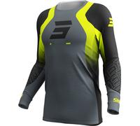 Shot Aerolite Ultra Maillot de motocross, gris-amarillo, tamaño 2XL para Hombres