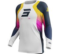 Shot Aerolite Ultra Maillot de motocross, negro-rosa, tamaño XL para Hombres