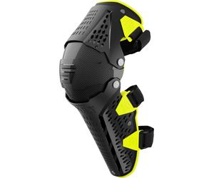 Shot Airflow Protectores de rodilla/espinilla, negro/amarillo, Talla única