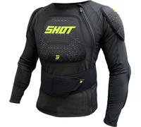 Shot Airlight Chaqueta protectora, negro/amarillo neón, Talla M