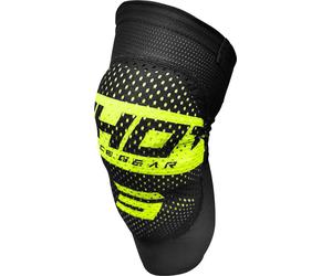 Shot Airlight Protectores de rodilla, negro-amarillo, tamaño M L para Hombres