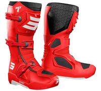 Shot Race 4 Botas de Motocross, rojo, tamaño 46 para Hombres