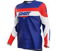 SHOT Camisetas Draw League Junior Blue / Red 8-9