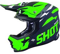 SHOT Casco Cross Furious Score, neón/verde/mate, talla M