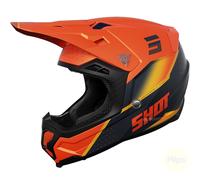 Shot Core Honor Casco de motocross, negro-naranja, tamaño XL
