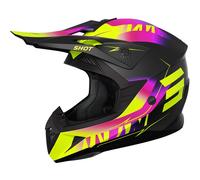 SHOT Cascos Pulse X-trem Matt Pink / Neon Yellow 2025 XL