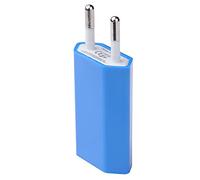 Shot Case Adaptador USB Enchufe Pared para iPhone 8 Sector 1 Puerto Corriente AC Cargador Azul