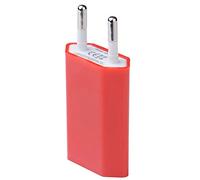 Shot Case Adaptador USB Enchufe Pared para iPhone X Sector 1 Puerto Corriente AC Cargador Rojo