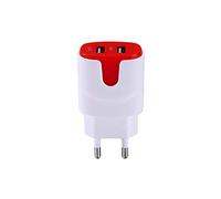 Shot Case Cargador Adaptador USB para Samsung Galaxy A5 Smartphone/Tablet, Color Blanco/Rojo