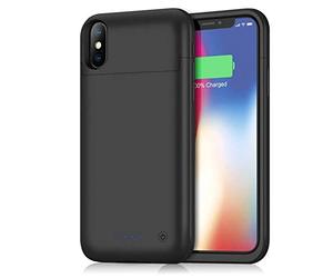 Shot Case Estuches de batería Emergencia 5200 Mah para iPhone XS Blanco