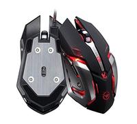 Shot Case ratón Gamer Metal para PC Huawei Mando inalámbrico USB LED Gaming Universal con Sensor óptico 6 Botones
