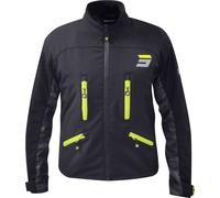 Shot Climatic Chaqueta impermeable de motocross, negro/gris/neón, Talla XXL
