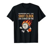 Shot Clock On Fire - Gráfico de humor de baloncesto Camiseta