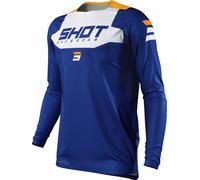 Shot Contact Chase Maillot de Motocross, azul/blanco, Talla XXL